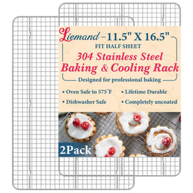 LIEMAND cooling rack tight-wire offers stable support and even air circulation during cooking.