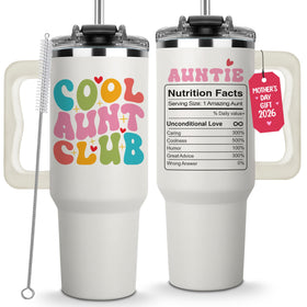 LIERIE8888 Cool Aunt Club Tumbler 40oz keeps drinks at the right temp all day