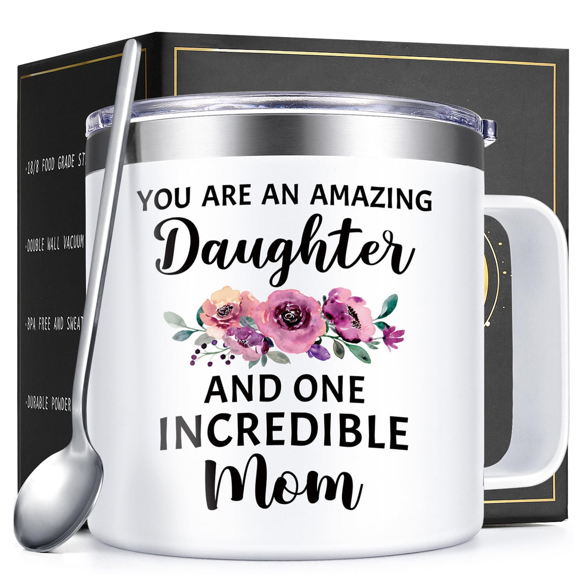 Lifecapido daughter gifts mug front view, durable and ideal for daily coffee or tea.