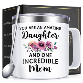 Lifecapido daughter gifts mug front view, durable and ideal for daily coffee or tea.