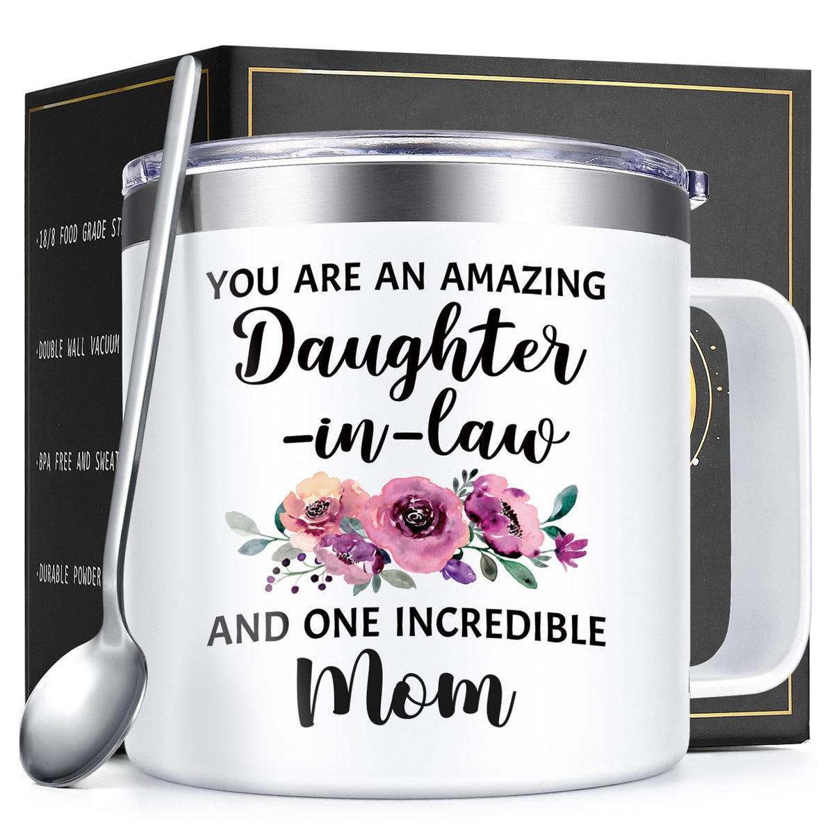Lifecapido mug in gift packaging ready for daughter-in-law gifting