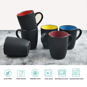 Lifecapido dishwasher-safe porcelain mugs, durable and easy to clean.