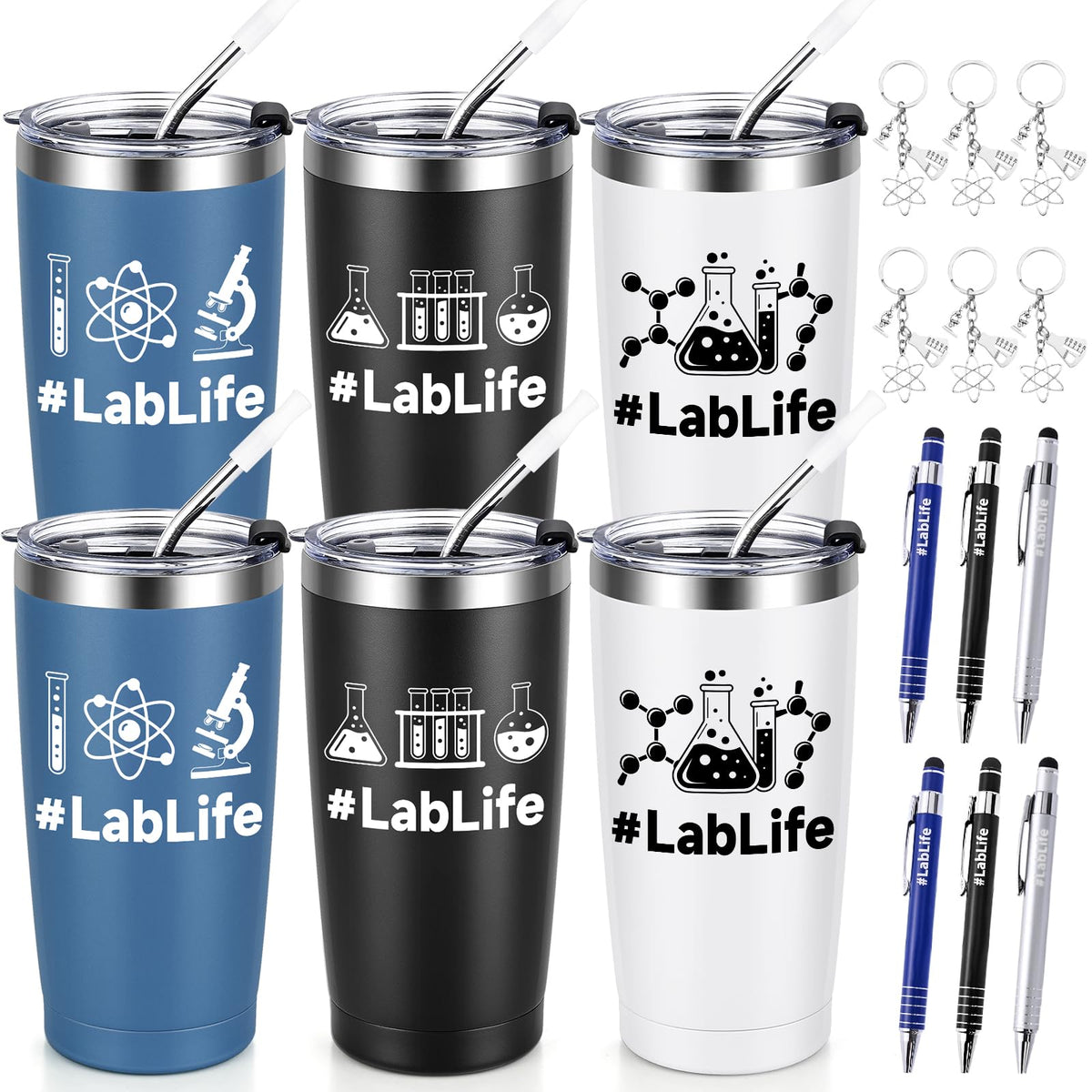 Lifecapido 20oz insulated tumbler showing a sleek metal finish for desk use and travel