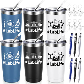 Lifecapido 20oz insulated tumbler showing a sleek metal finish for desk use and travel
