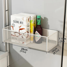 LIFEFAN kitchen spice bin with magnetic access on a fridge.