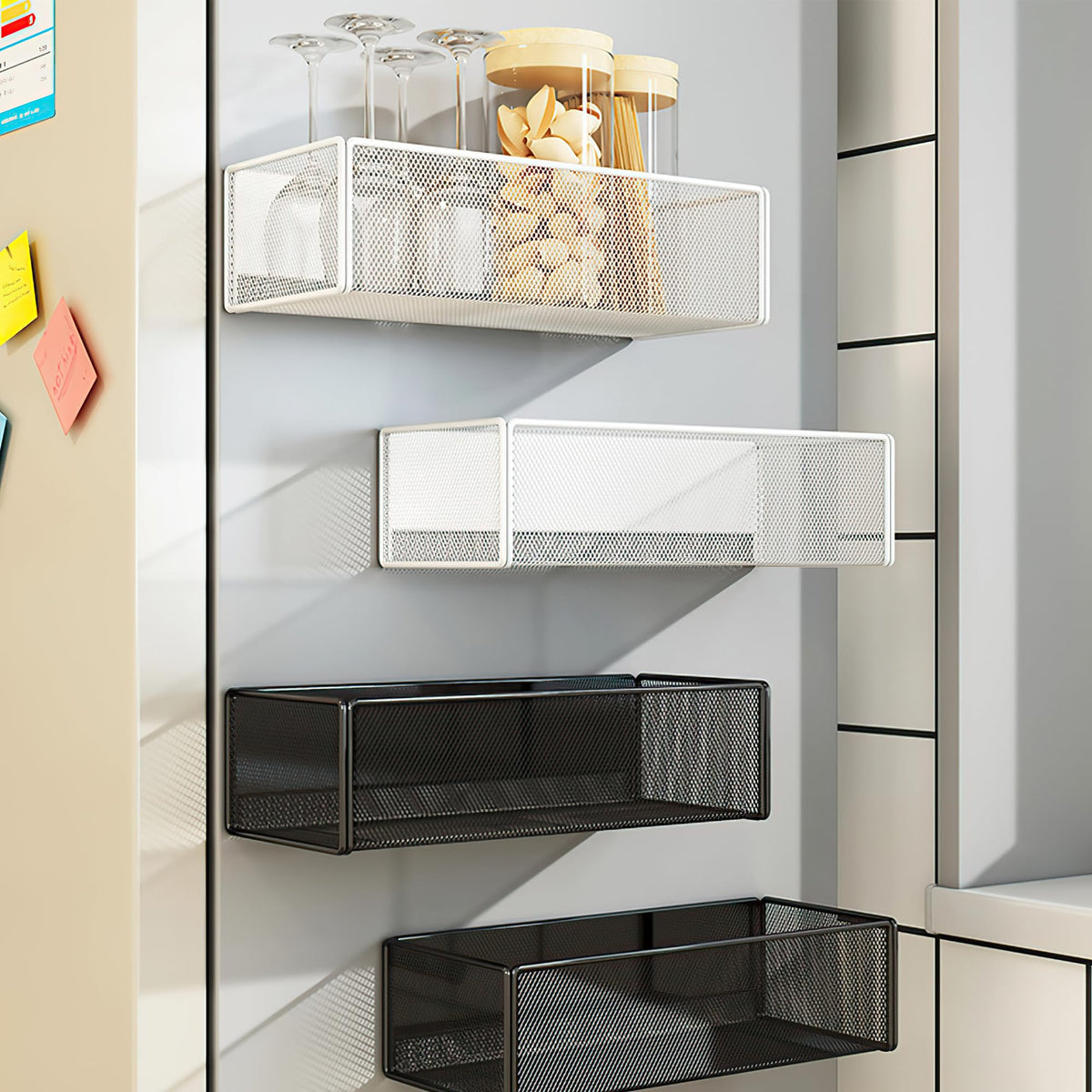 LIFEFAN office supplies basket organizes desk essentials.