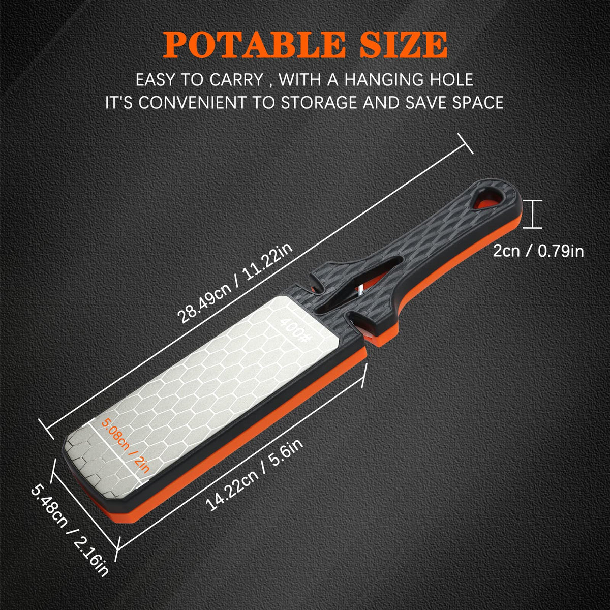 Lifeholic ceramic edge sharpener polishes blades and removes burrs.
