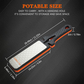 Lifeholic ceramic edge sharpener polishes blades and removes burrs.