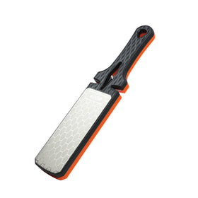Lifeholic diamond sharpening stone with honeycomb surface for fast edge restoration.