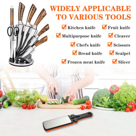 Lifeholic portable diamond sharpener with a hanging hole for easy storage.