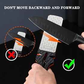 Lifeholic tungsten steel edge sharpener restores knife bevels with precision.