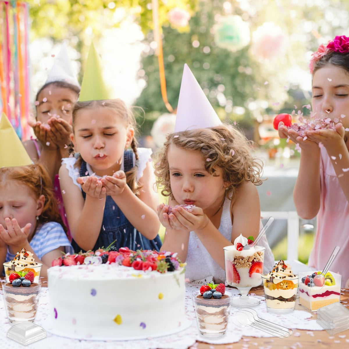 LifeIdeas BPA-free dessert cups safe for refrigeration and reuse