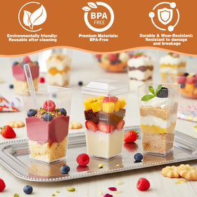 LifeIdeas BPA-free dessert cups are safe for daily reuse.
