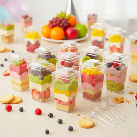 LifeIdeas parfait cups for desserts highlight portions perfect for parties.