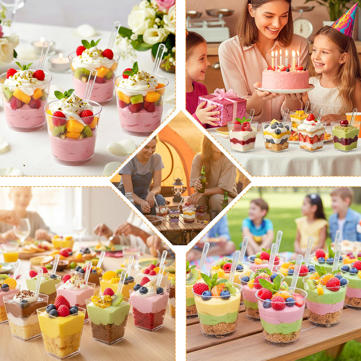 LifeIdeas reusable BPA-free plastic cups for everyday use.