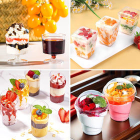 LifeIdeas 3oz shooting cups ideal for small desserts and tastings