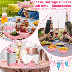Oven- and freezer-safe LifeisLuck foil pans for versatile baking