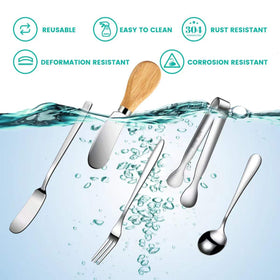 LifeMusican mini tongs for precise, mess-free serving of appetizers.