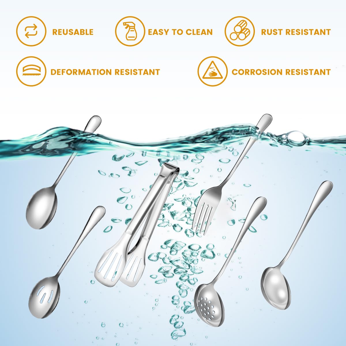 LifeMusican slotted spoon for straining while serving festive meals.