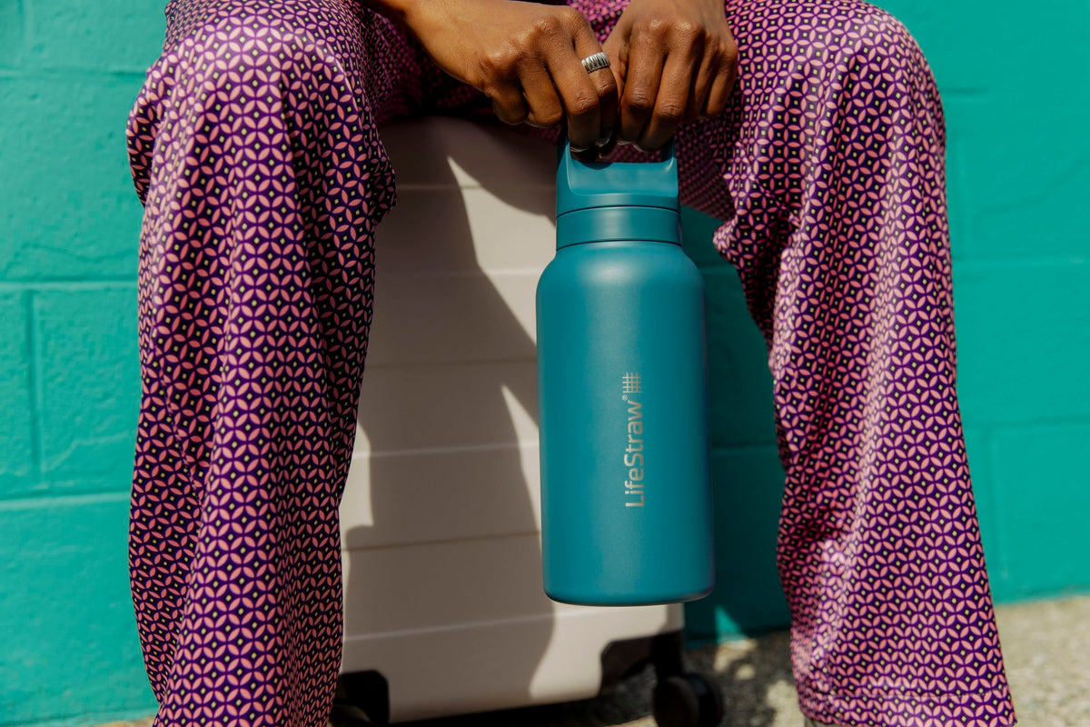 LifeStraw Go Series bottle mouthpiece provides easy sipping after outdoor adventures.
