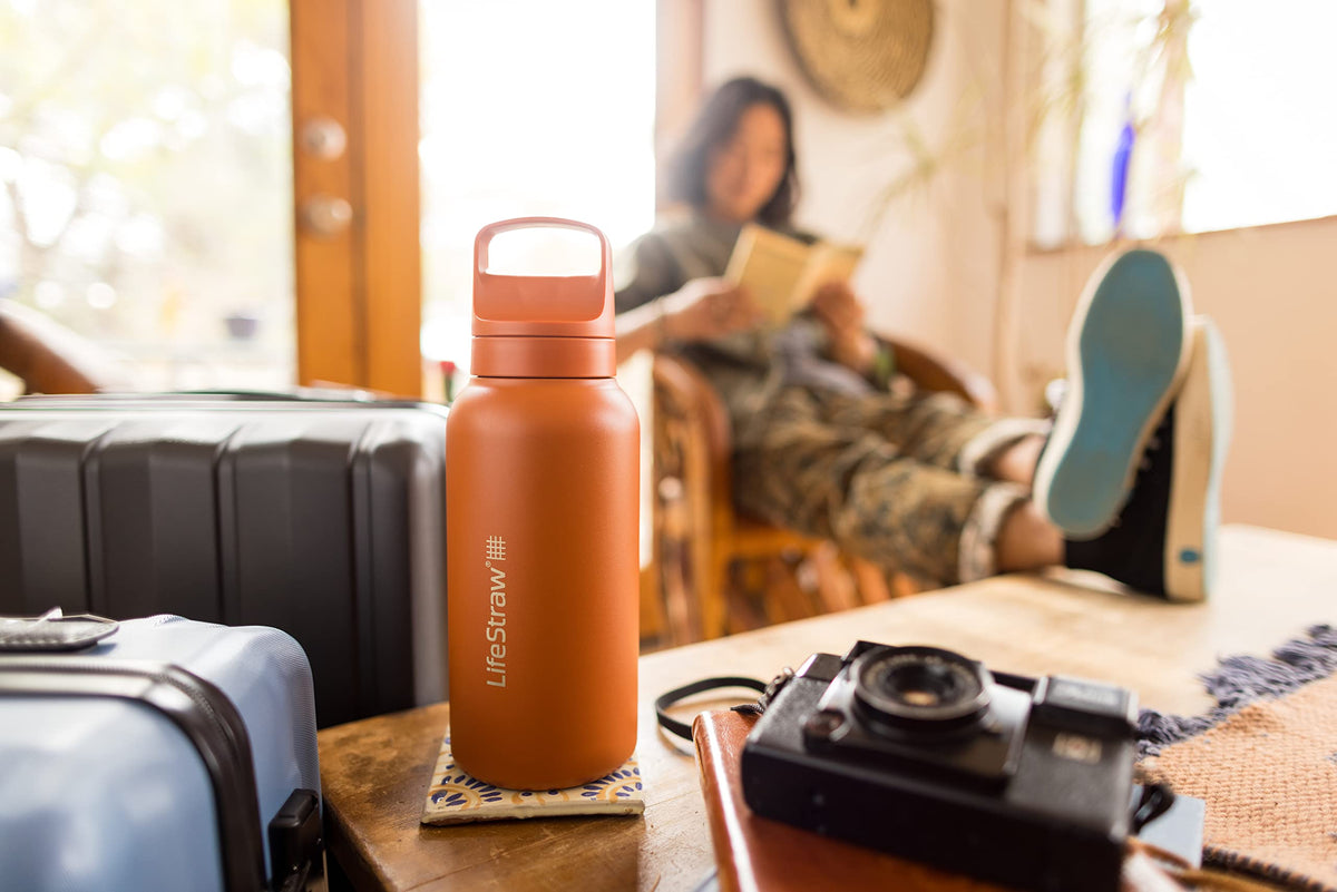 LifeStraw Go Series carbon filter activation demonstrates taste improvement