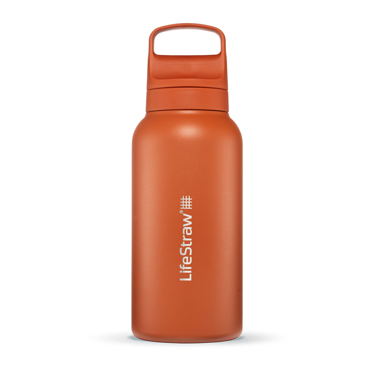 LifeStraw Go Series insulated bottle Kyoto Orange keeps drinks cool during travel