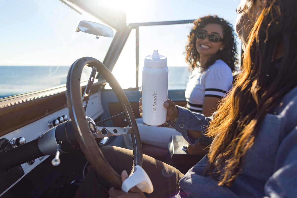 LifeStraw Go Series two-stage filter delivers extended use between replacements.
