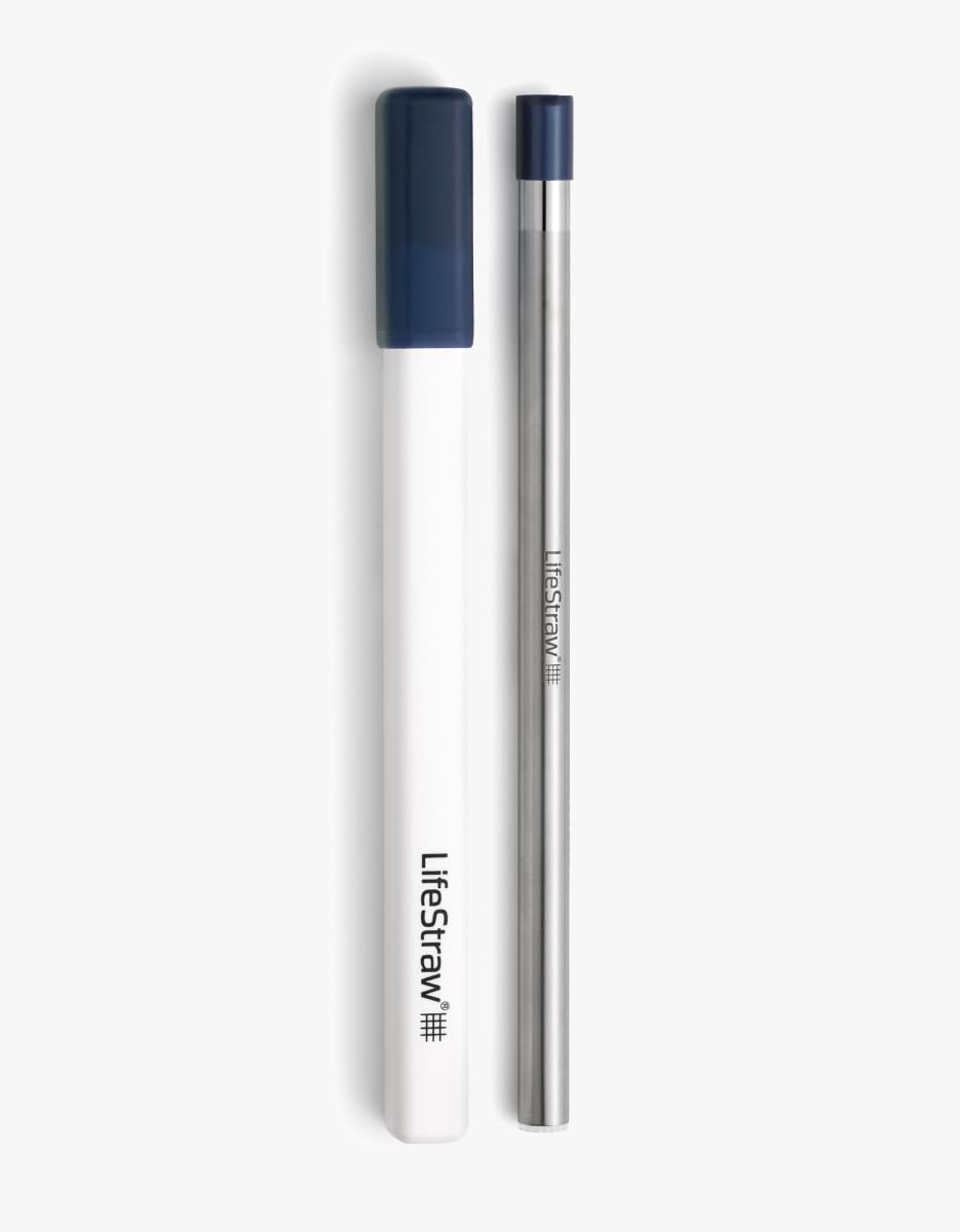 LifeStraw Sip stainless steel straw for on-the-go filtration.