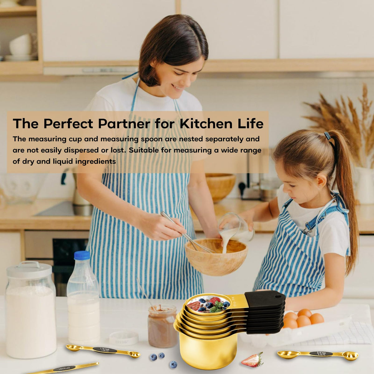 LIFETOWE magnetic gold cup 3/4 cup showcases durable stainless steel finish.