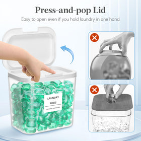 Lifewit 0.72-gallon pod container keeps laundry supplies neatly organized