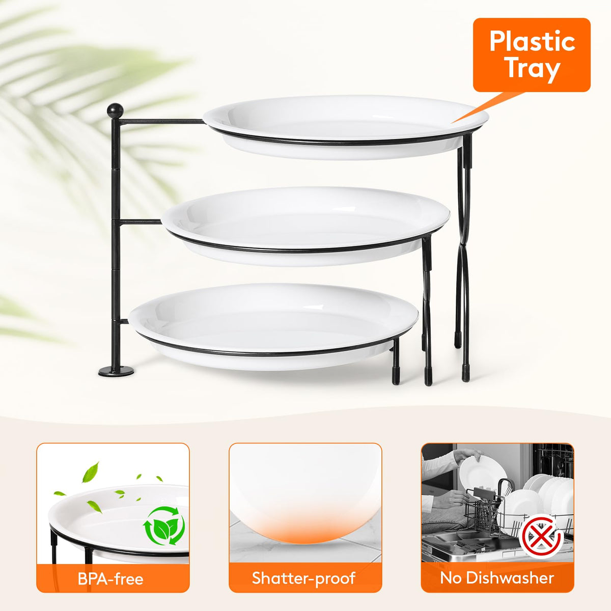 Lifewit 10-inch round trays maximize space while keeping items accessible.