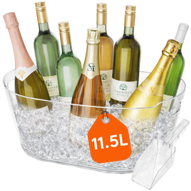 Lifewit 11.5L ice bucket showing large capacity for wine and champagne cooling