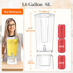 Lifewit 2-pack drink dispensers set ready for gatherings.