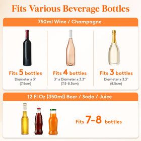 Lifewit 2-pack ice bucket set, ready for party spreads.