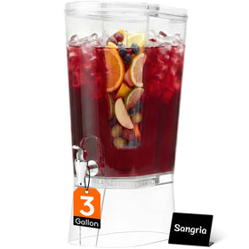 Lifewit 3 Gallon Drink Dispenser with stand and ice core for easy serving