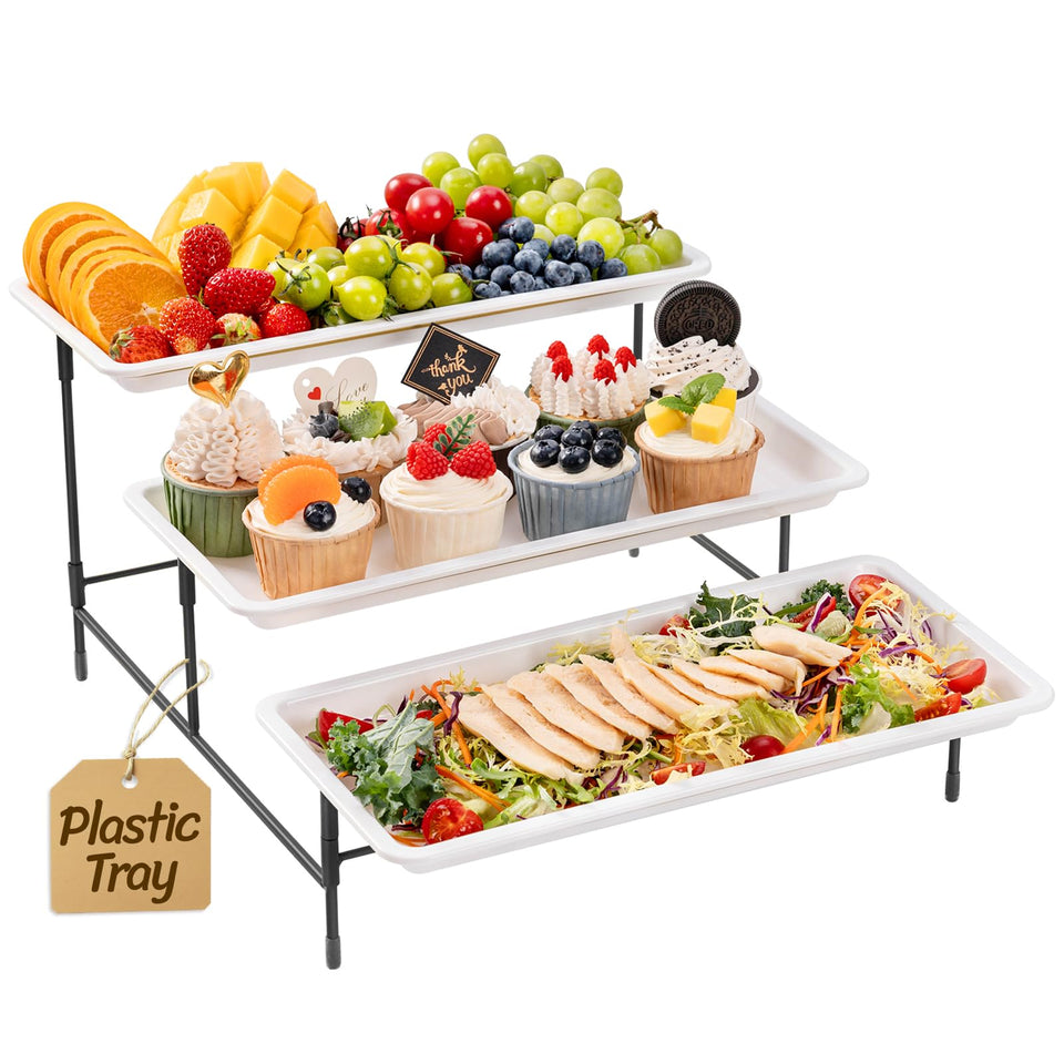 Lifewit 3-tier tray with stand for elegant party dessert display