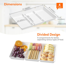 Lifewit BPA-free, crack-resistant tray promises durable, safe food presentation.