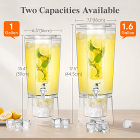 Lifewit BPA-free PET dispenser ensures safe cold beverages.