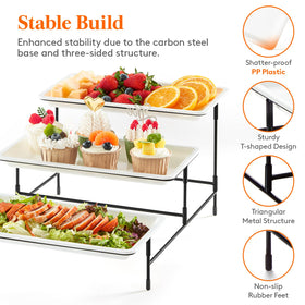 Lifewit BPA-free food-grade plastic tray for safe serving