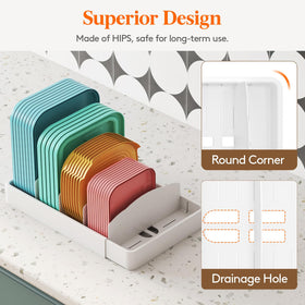 Lifewit BPA-free plastic construction supports safe kitchen storage.