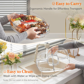 Lifewit chilled serving tray ideal for indoor and outdoor parties and picnics