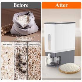 Lifewit cup edge with holes allows washing rice directly.