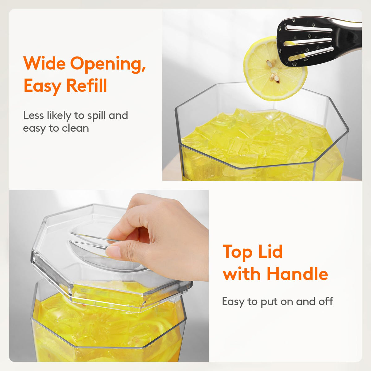 Lifewit detachable base enables fridge cooling between uses.