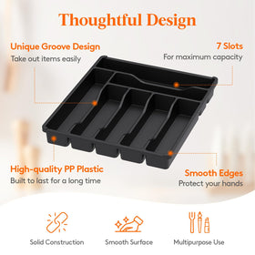 Lifewit drawer tray open compartments demonstrating clear separation of utensils.