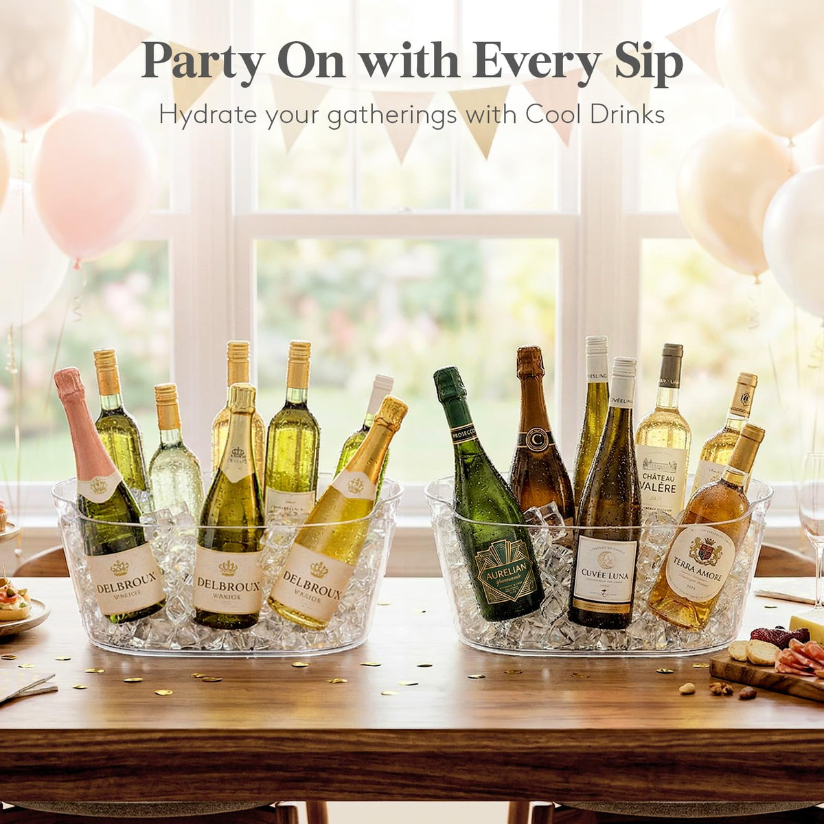 Lifewit easy-clean smooth surface simplifies post-party cleanup