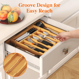 Lifewit eight compartments enable easy sorting of cutlery