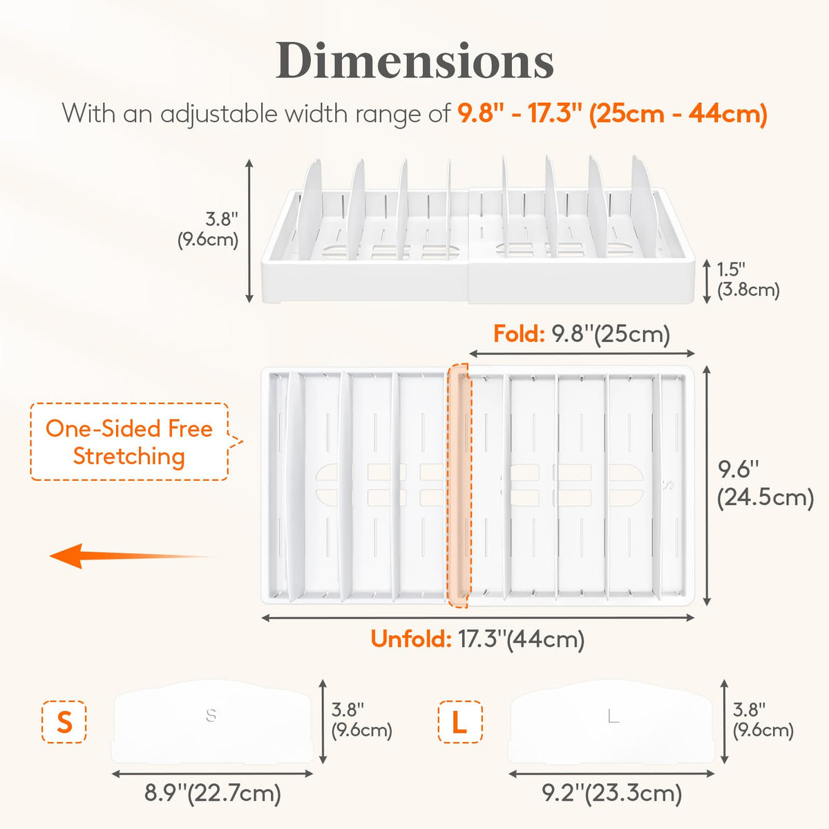 Lifewit expandable lid organizer with nine compartments for tidy lids