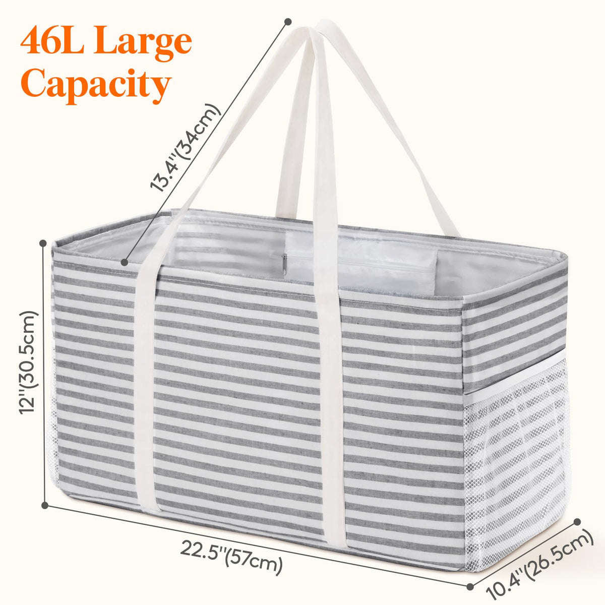 Lifewit foldable tote bag compact storage when not in use.