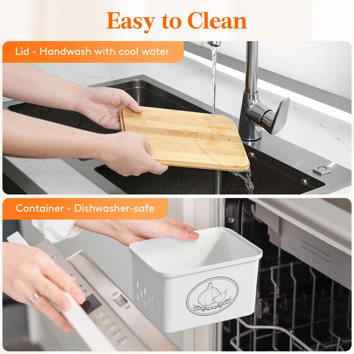 Lifewit food-grade PP plastic construction is lightweight and durable.