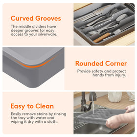 Lifewit easy-access groove design improves utensil retrieval.